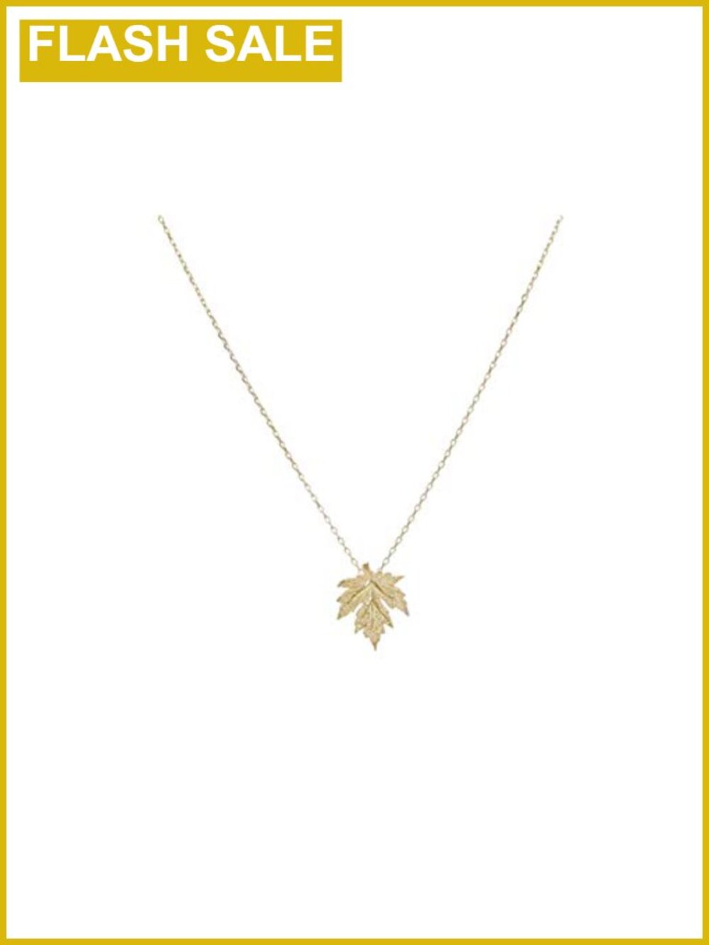 Gold Dainty Maple Leaf Pendant Necklace Fall Autumn Thanksgiving Gift